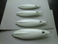 Butterfly slow flat fall pitching jig stainless eyes   in white and 6 more color