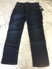 NWT Gapkids Dark Blue Regular Fit slim Leg stretch denim jeans 7 Light Weight