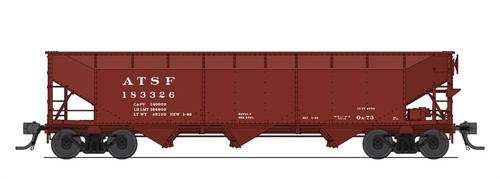 Tolva Broadway Limited 8101 HO AAR 70 toneladas 3 bahías, Santa Fe #183340 | Zustand: New