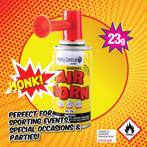 10X Air Horn Sporting Events Special Occasions Parties Fun Loud 23g Value Set - Picture 3 of 12
