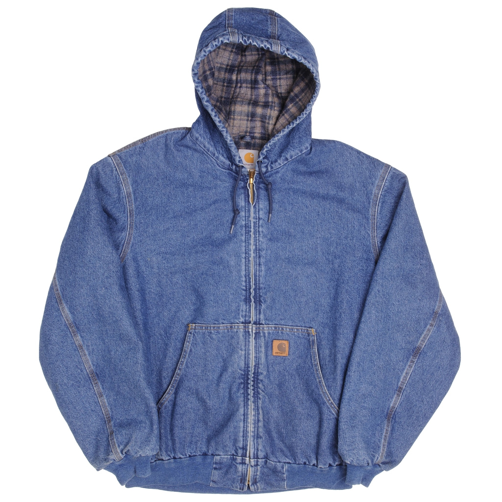 carhartt fleece lined denim jacket