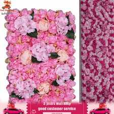6Pcs 60 40cm Artificial Flower Wall Panels Floral Backdrop Wedding Party Decor
