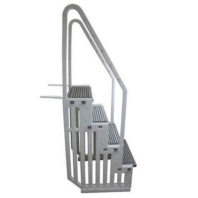 pool confer ladder ground above step heavy swimming duty system entry ladders