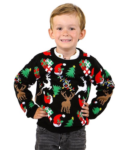 SOCAL LOOK Kids Ugly Christmas Sweater - Funny Holiday Pullover for Boys & Girls
