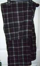 Croft  Barrow Gray Black Plaid Sleep Lounge Pajama PJ Pants Mens 2XL XXL NWT