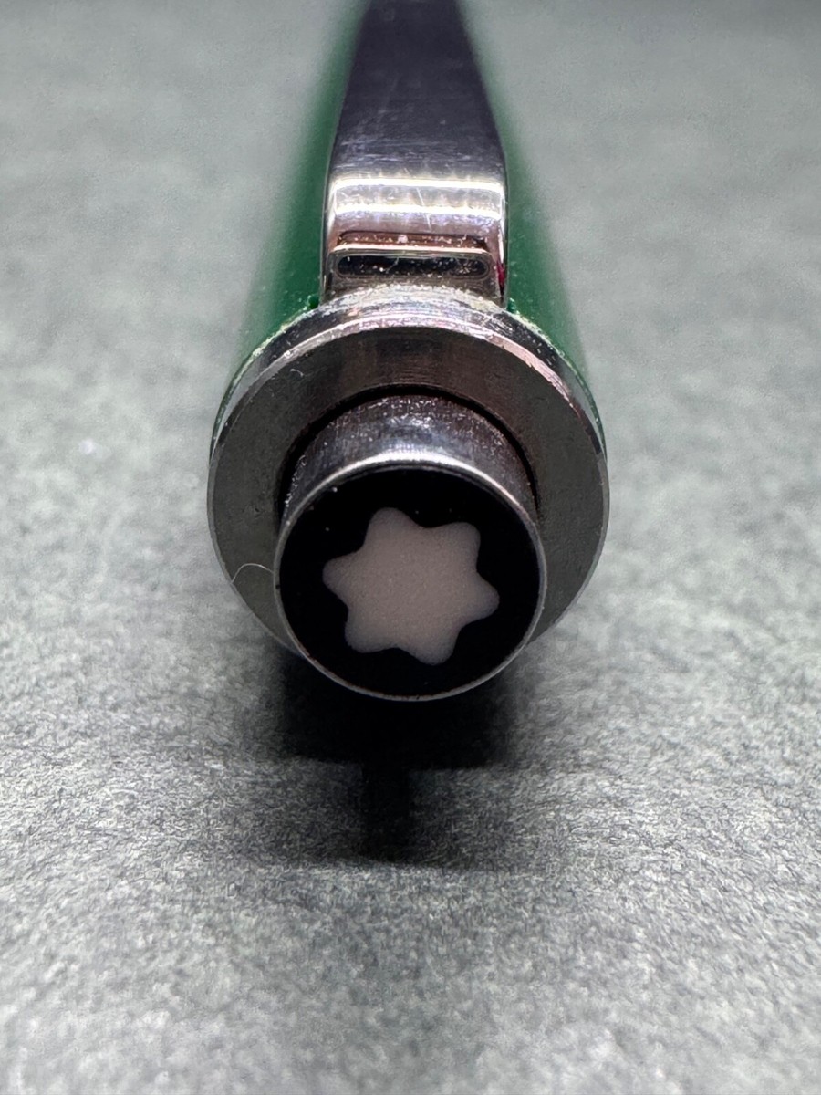 MONTBLANC No.5200 Traveller Green Moss Pusher-Knock '80s Vintage