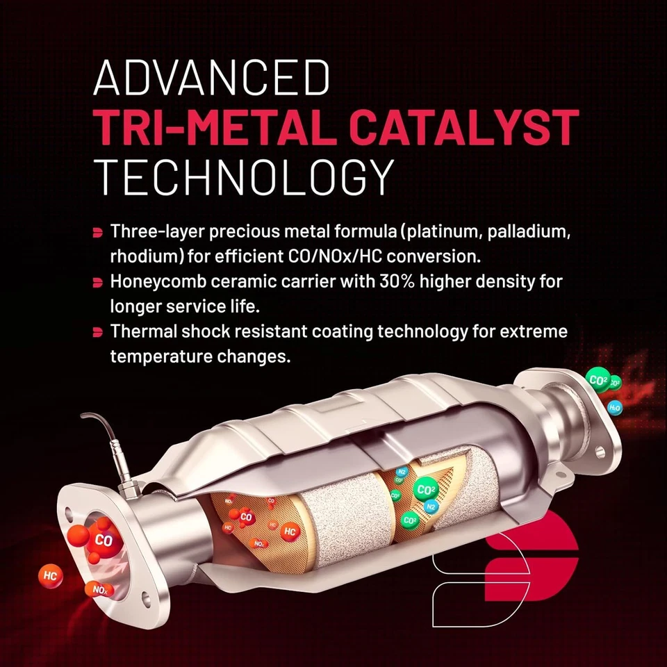 Каталитический конвертер для 2003-2007 2008 2009 2010 2011 Honda Element 2,4 л 53478 - Изображение 4 из 4