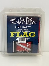 NEW Salt Life Amerisheild Diving Skull Flag Fishing Boating 24x36 Red White