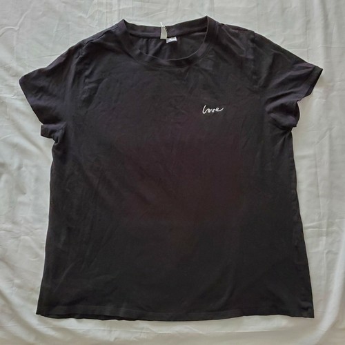 H\u0026M Black Divided Size XL Love White 