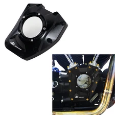 Black Camshaft Cover for Harley 01-17 Dyna Super Wide Glide Low Rider FXDF FXDB