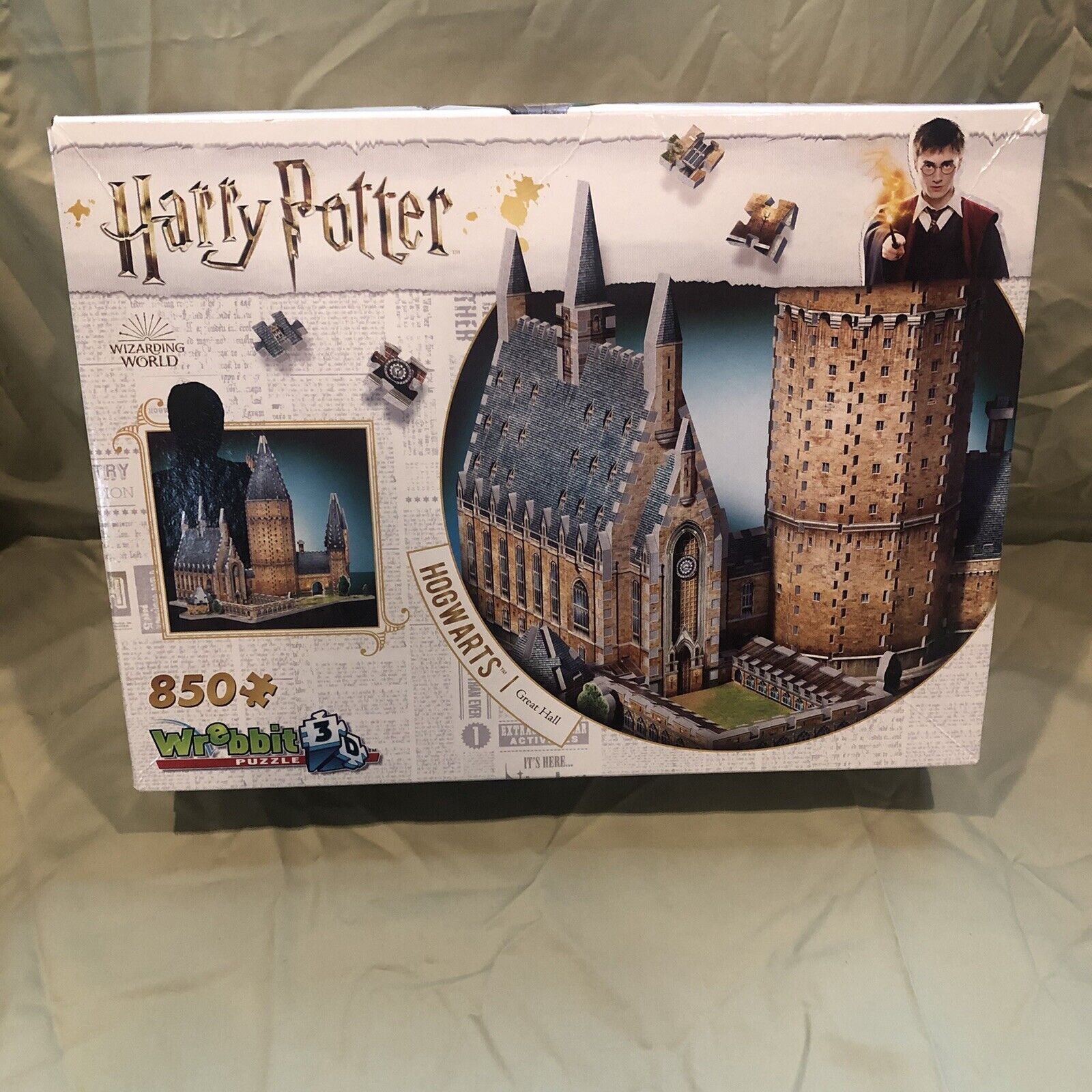 Wrebbit 3D - Harry Potter Hogwarts Great Hall 3D Jigsaw Puzzle - Factory  Sealed