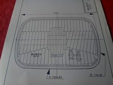 Card Homologation Original Projector Light Front Fiat 126 127 128 Siem 8245 1972