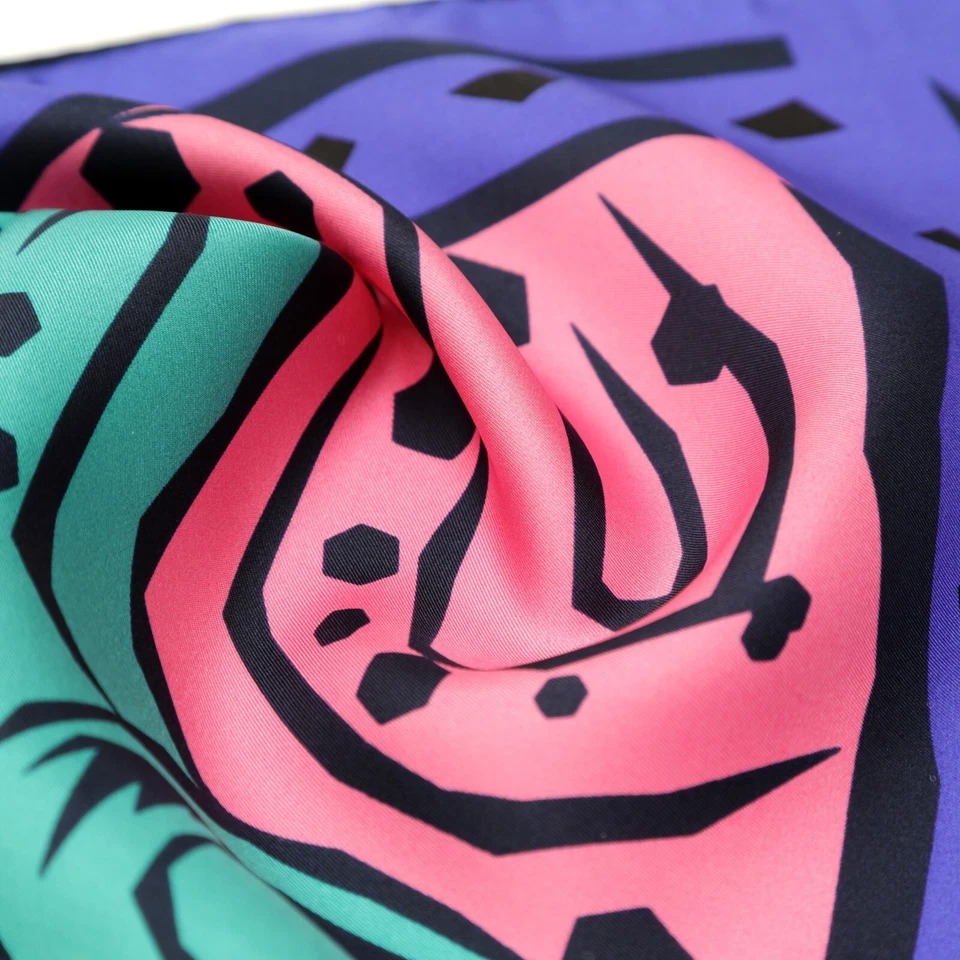 Hombre 100% Seda Bolsillo Cuadrado Constelación Serie Virgo 53cm 21" Enrollado a Mano Foto 4 de 4