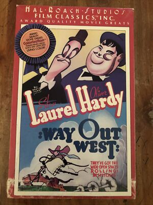Vintage Laurel & Hardy : Way Out West VHS 1985. Hal Roach Studios Film Classics