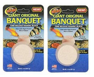 Lot Of Two Zoo Med Original Banquet Giant Block Time Release
