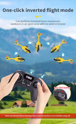 YXZNRC EC135 6CH Gyro 2.4G Flybarless Optical Flow Altitude Hold RC Helicopter - Picture 12 of 24