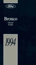 1994 Ford Bronco Owners Manual User Guide
