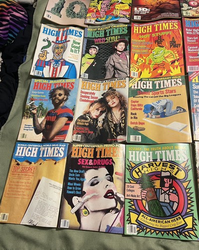 vintage (LOT OF 25) 1982/83 “HIGH TIMES” MAGAZINE (ISSUE 76-100) Stevie Nicks - Picture 6 of 18
