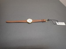 NEW Projects Watches PJT-7401BRBR Bodoni Brass M Co 33mm Brown Leather Band