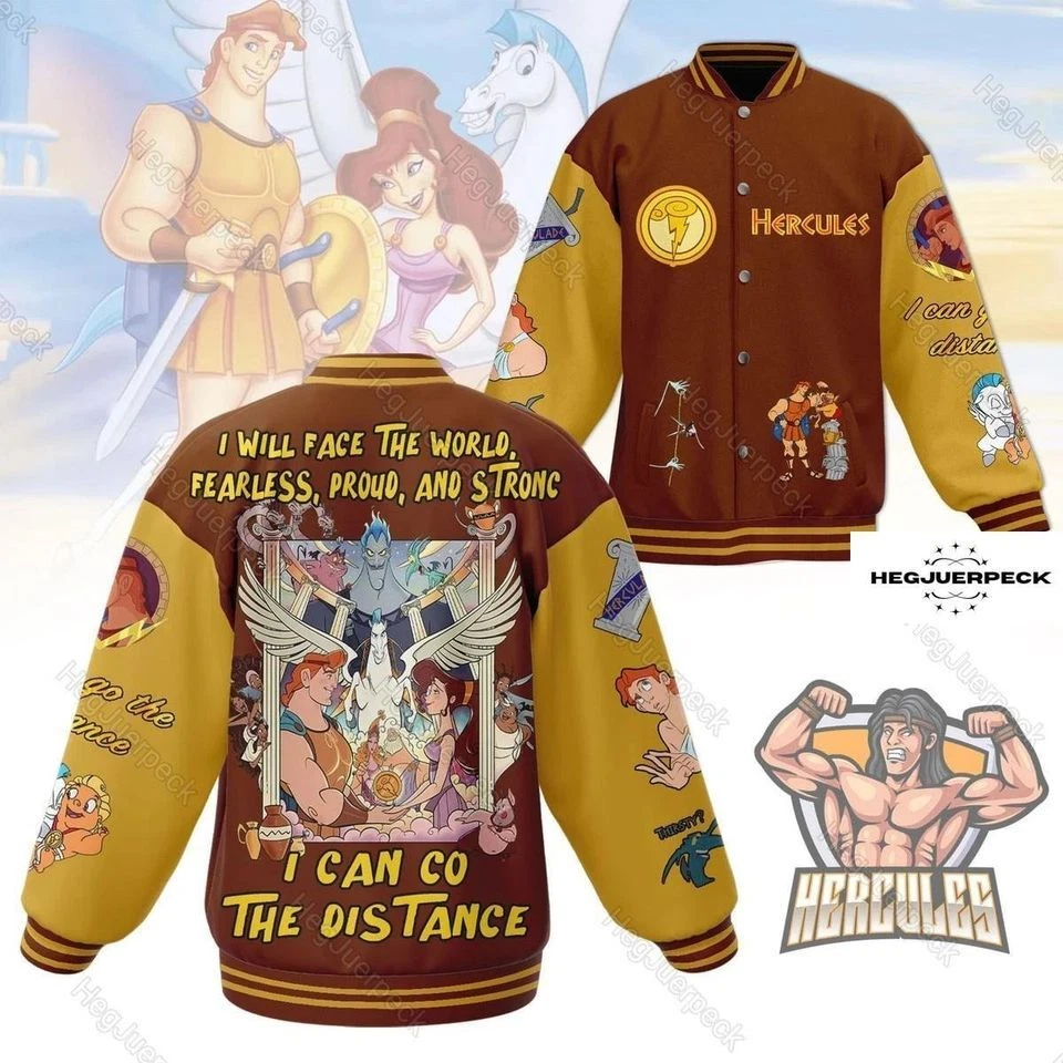 Hercules Jacket Men, Hercules Baseball Jacket, Disney Jacket