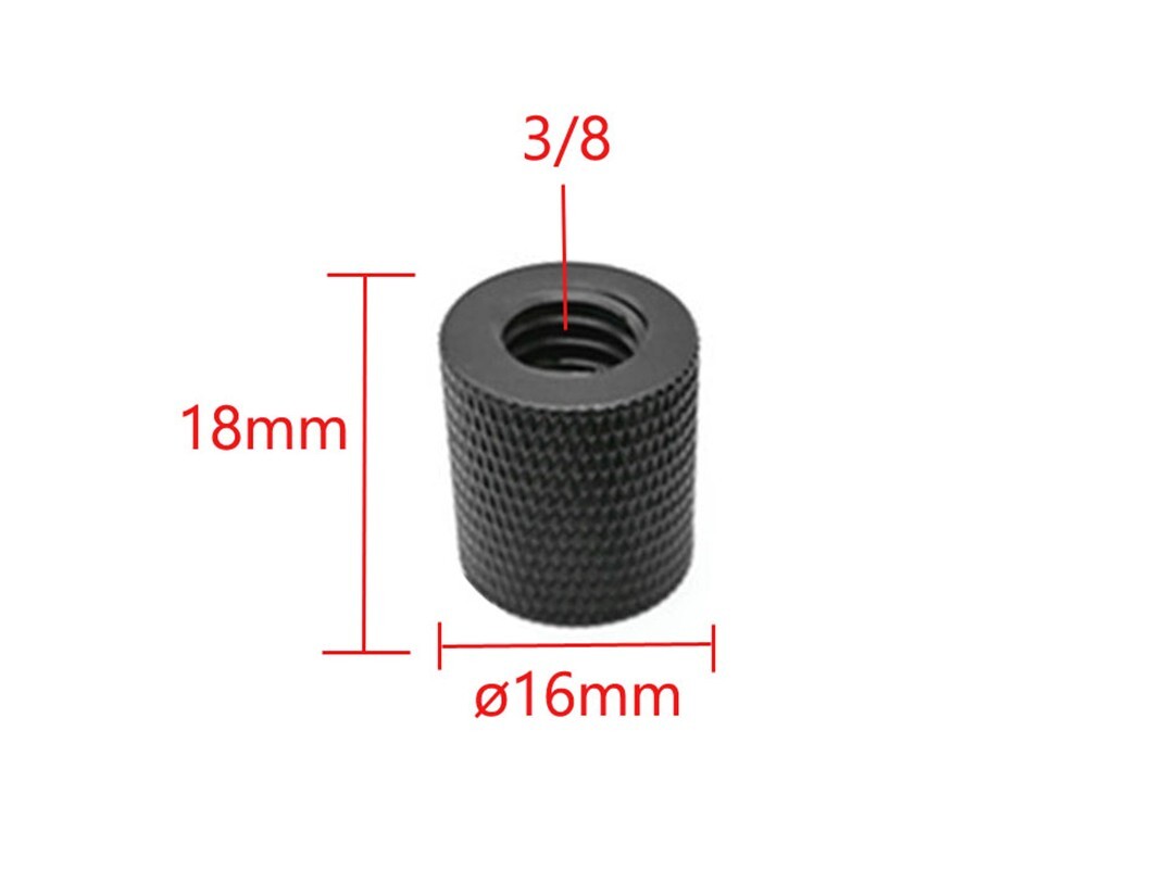 3/8'' Female To 3/8'' Female Through Thread Adapter Camera, Tripod - UK STOCK