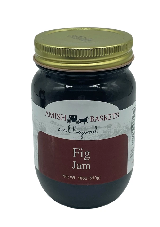 Mermelada de higo Amish vegana sin OGM totalmente natural - 18 oz - 2 frascos Foto 3 de 4