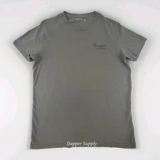 Abercrombie & Fitch Soft A&F Tee Mens Sz M Olive Green Script Logo T Shirt