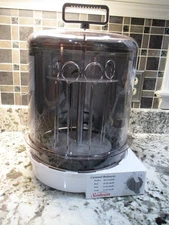 Sunbeam Carousel Vertical Rotisserie Cooker ER-100 4780 White w/ Timer White