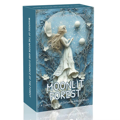 Moonlight Forest Oracle: 54 Wildlife Guardian Cards (13x8 cm / 5.1x3.1 in) Deck