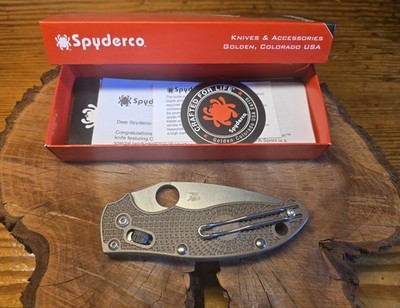   Spyderco Manix 2 LW Sprint Run BBB CPM-15V Plain Blade FRN/FRCP C101PBN15V2 