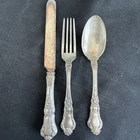 3-Piece Dinner Set Gorham .925 Sterling Silver,  no mono