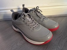 FitVille Wide Fit Men’s Grey/White/Red Golf Shoes - Size UK 10 - New Without Box