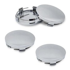 4PCS Car Wheel Center Caps, 60MM/2.36In OD 56MM/2.2In ID, Scratch 4 PCS Silver