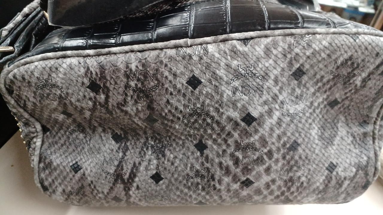 MCM Z7290 Studded Python Backpack Japan - image 8