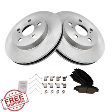TRQ Front Brake Pad Rotor Set Toyota Corolla Hybrid 2022 Ceramic