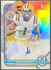 2021-22 BOWMAN CHROME U KAYSHON BOUTTE 1ST BOWMAN REFRACTOR AUTO