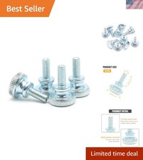 Quality Carbon Steel M4x12mm Thumb Screws 10 Pcs with Knurled Design