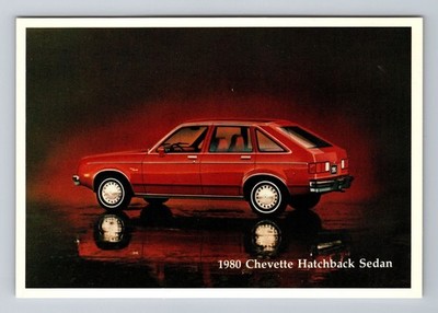 1980 Chevette Hatchback Sedan, Car,  Vintage Postcard