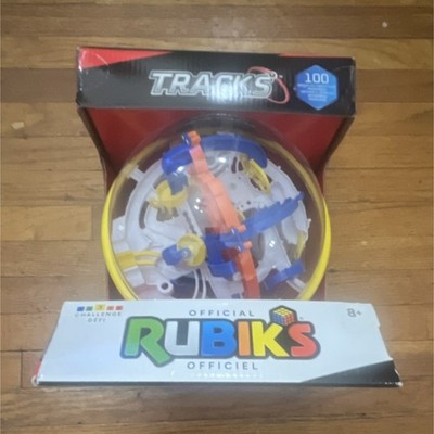 Rubik's Tracks Spheric Brain Teaser Maze Ball Puzzle 100 Challenges Ages 8+