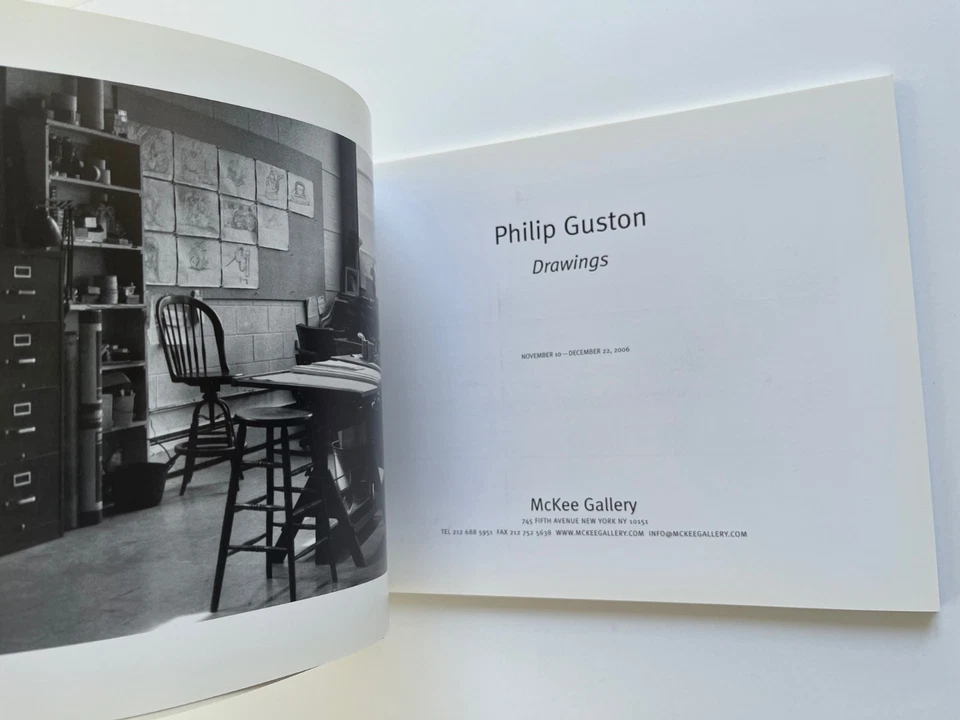 PHILIP GUSTON ~ DRAWINGS ~  McKee Gallery, 2006, exhibition catalogue art Foto 3 de 4