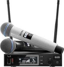 UHF Dual-Channel Wireless Microphone System for Karaoke, Weddings Events