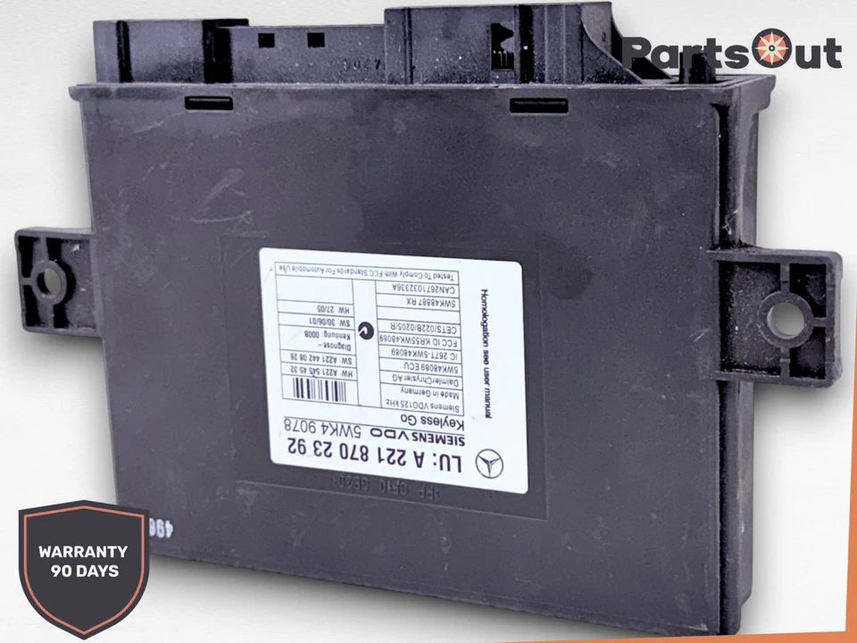 Unidad de módulo de control Go sin llave Mercedes W221 S550 CL550 2007-2013 2218702392 OEM Foto 3 de 4