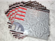 Tool Bench Self-Adhesive Wall Tile 12x12 Peel Stick Backsplash Lot Of 24 Silver