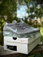 Nike Air VaporMax Flyknit Asphalt Gray Men's Cushioned Running Shoes 849557-002