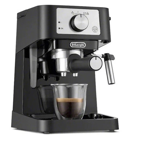 DeLonghi EC260BK 33.8 Oz Semi Automatic Cappuccino Expresso Machine 15 Bar NIB