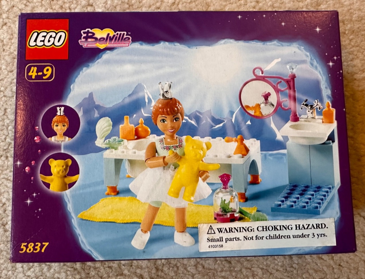 Vintage Lego Belville set 5837 - Flora’s Bubbling Bath; 100% complete with box