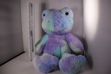 Build A Bear Happy Swirls Tie-Dye Purple Blue Frog Plush Soft Toy