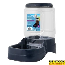 Gravity Pet Feeder Dogs & Cats Easy Clean Removable Tank Hassle-Free Feeding New