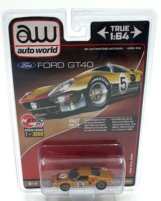 Auto World Maßstab 1:64 CP7923 - 1966 Ford GT40 #5 - gold
