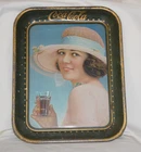 New ListingVtg H.D. Beach Co Coca Cola Summer Girl Advertising Green Tray 1921!!